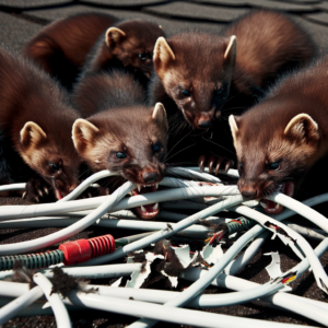 Czy kuna może przegryźć kable na dachu?